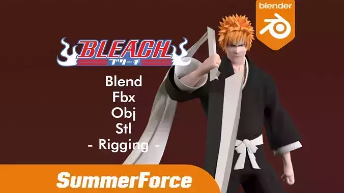 Ichigo Kurosaki - Bleach 3D model
