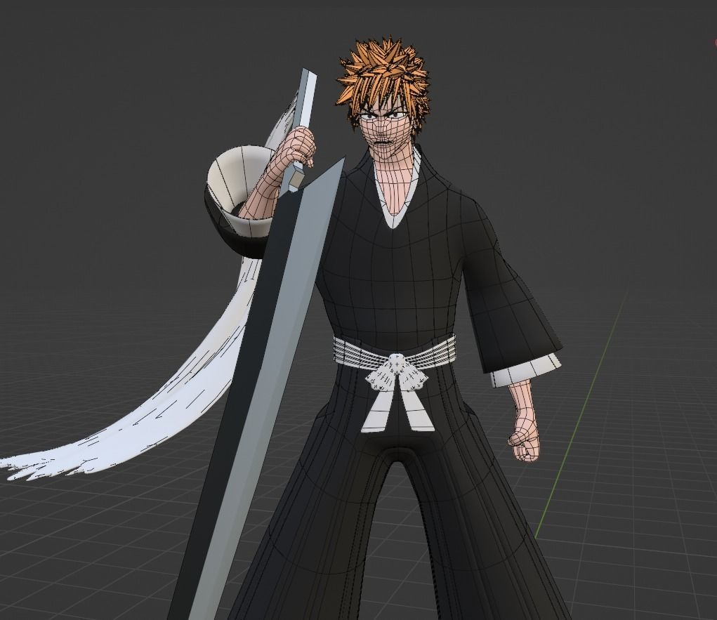Ichigo Kurosaki - Bleach 3D model_2