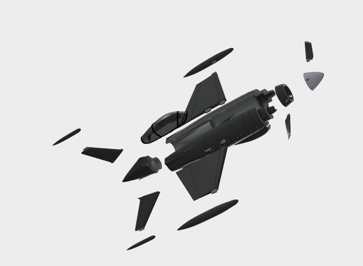 lockhead airplane with propellers 3D print model_2