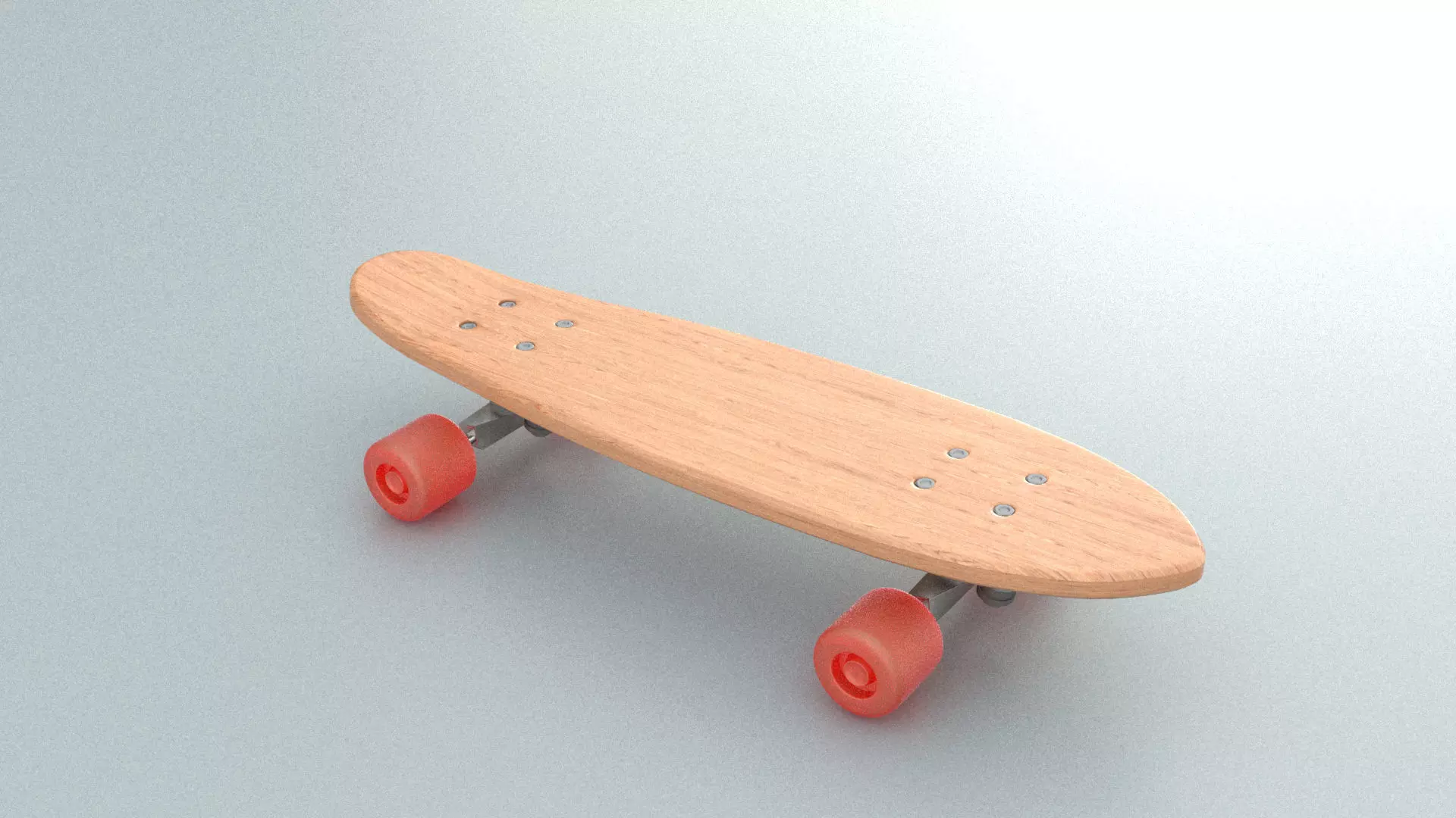 laos Skateboard Low-poly 3D model