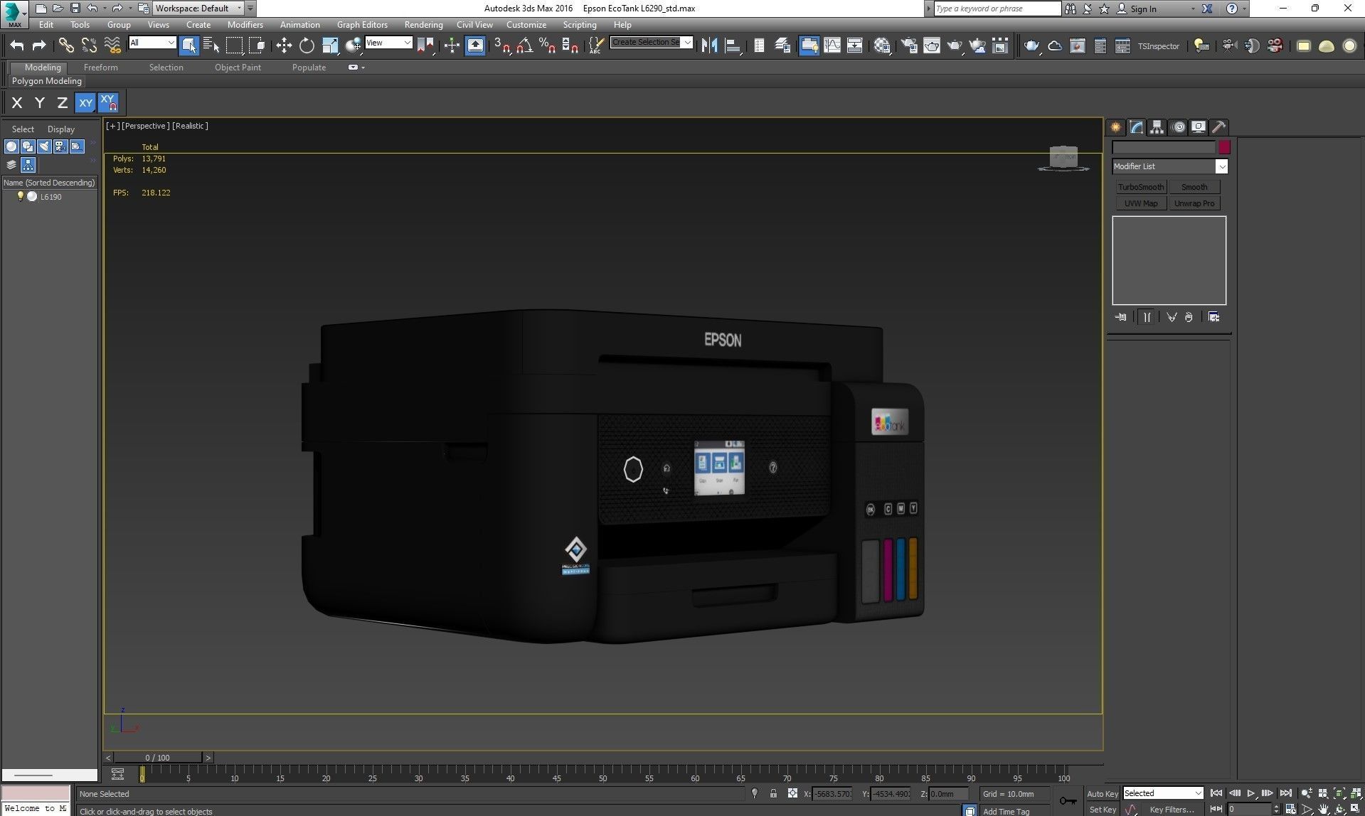 Epson EcoTank L6290 Low-poly 3D model_20