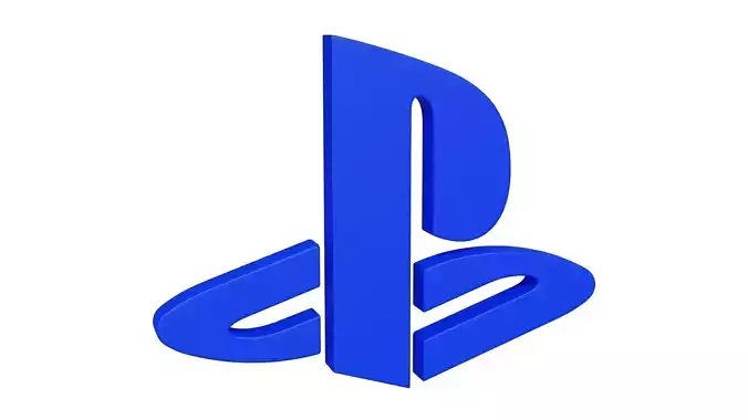 Playstation logo 3D model