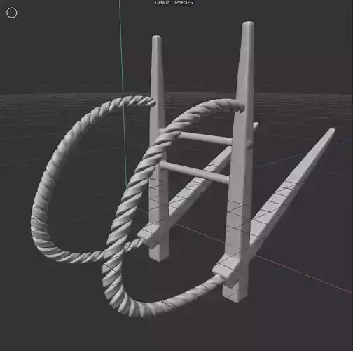 Korean traditional carrier or backpack 3D modeling