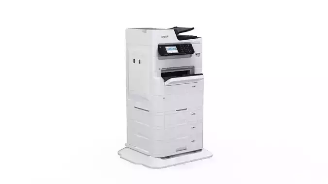 Epson WorkForce Pro WF-C879R Multifunction Color Printer Low-poly 3D model