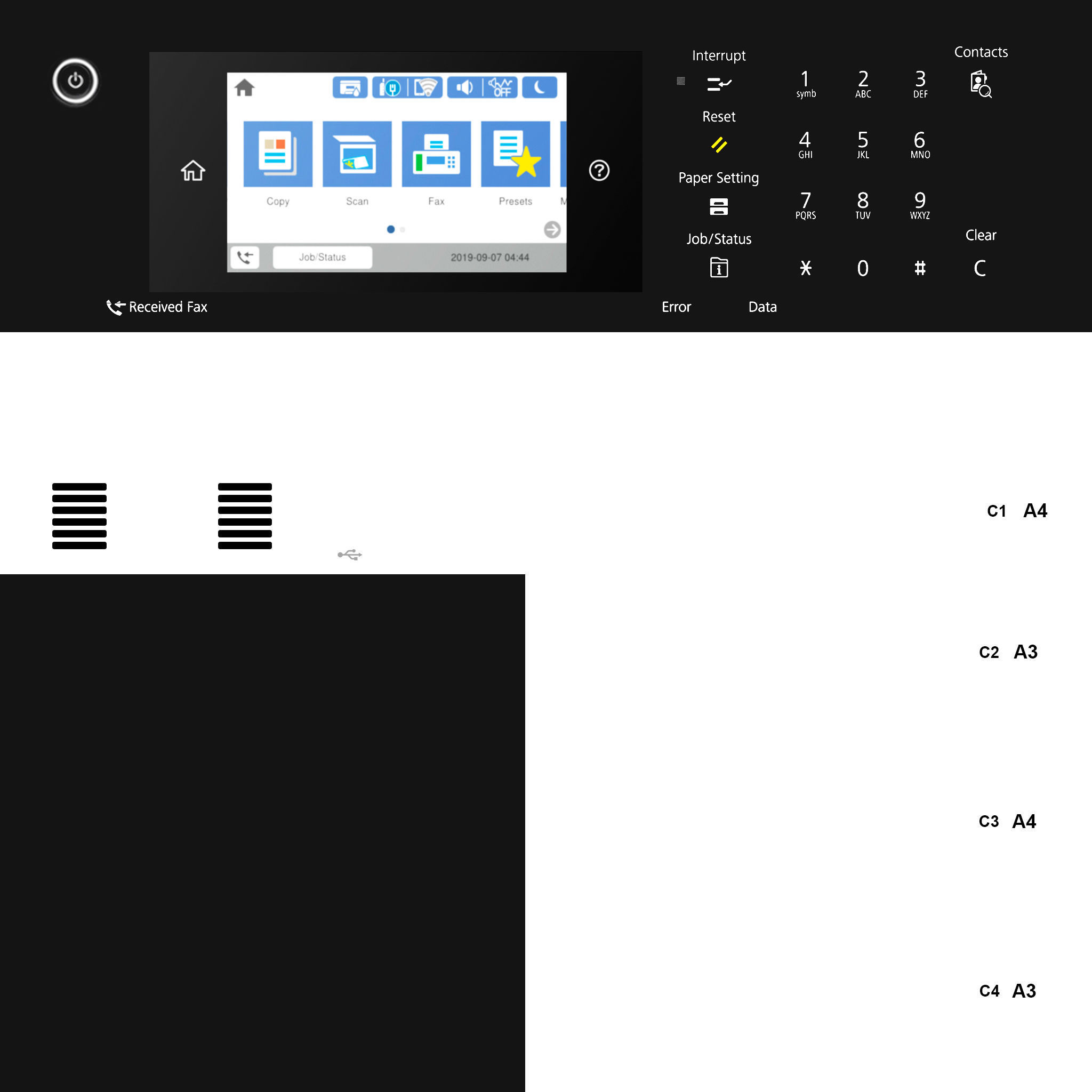 Epson WorkForce Pro WF-C879R Multifunction Color Printer Low-poly 3D model_19