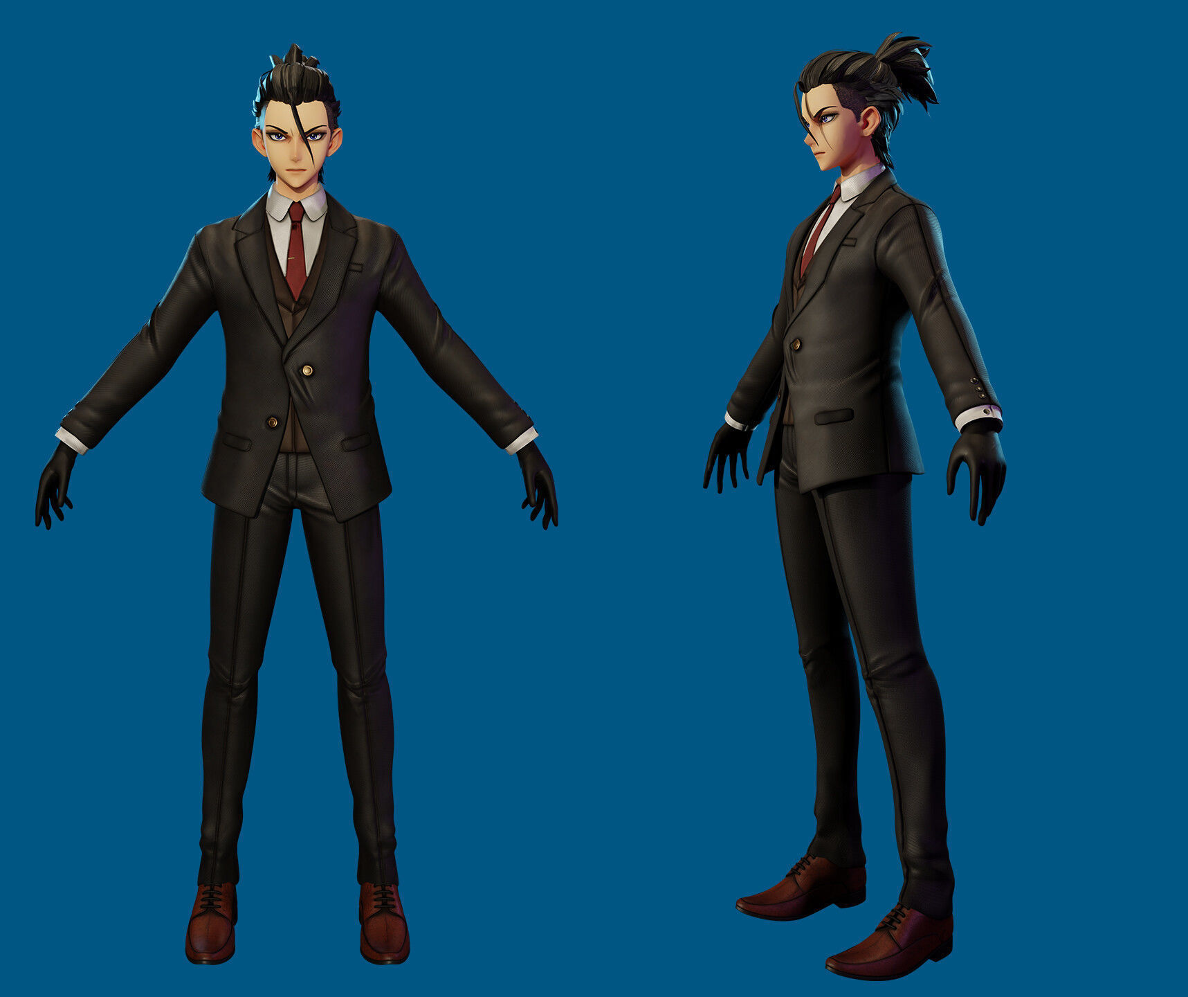 Rei Suwa Buddy Daddies Low-poly 3D model_3