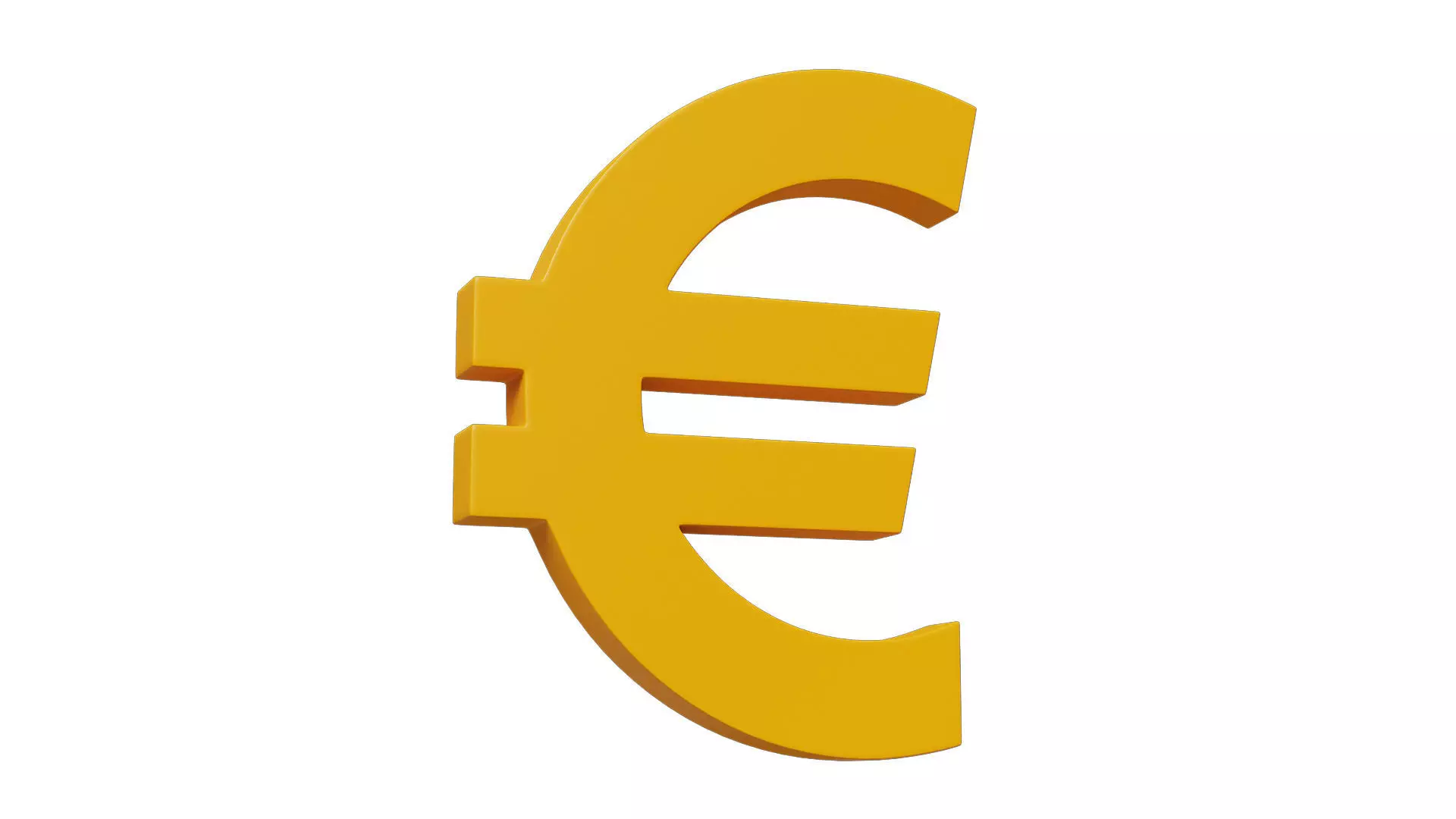 Euro symbol 3D model_0