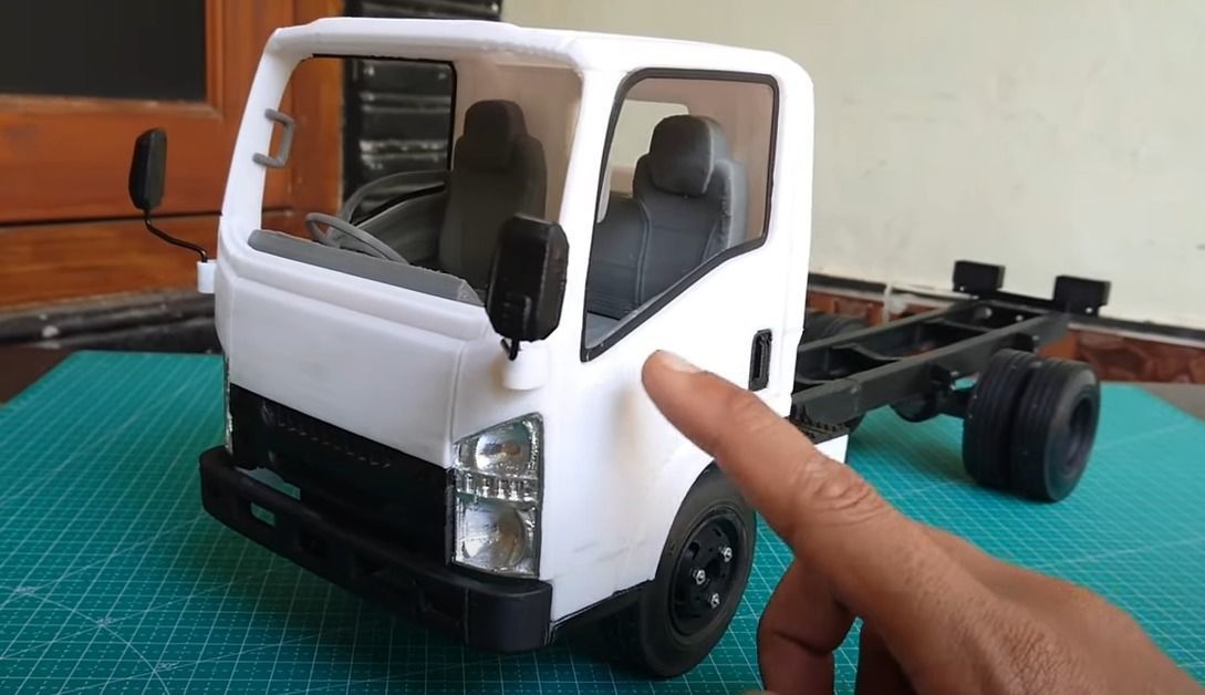 RC TRUCK KABIN ISUZU GIGA NMR 3D print model_6