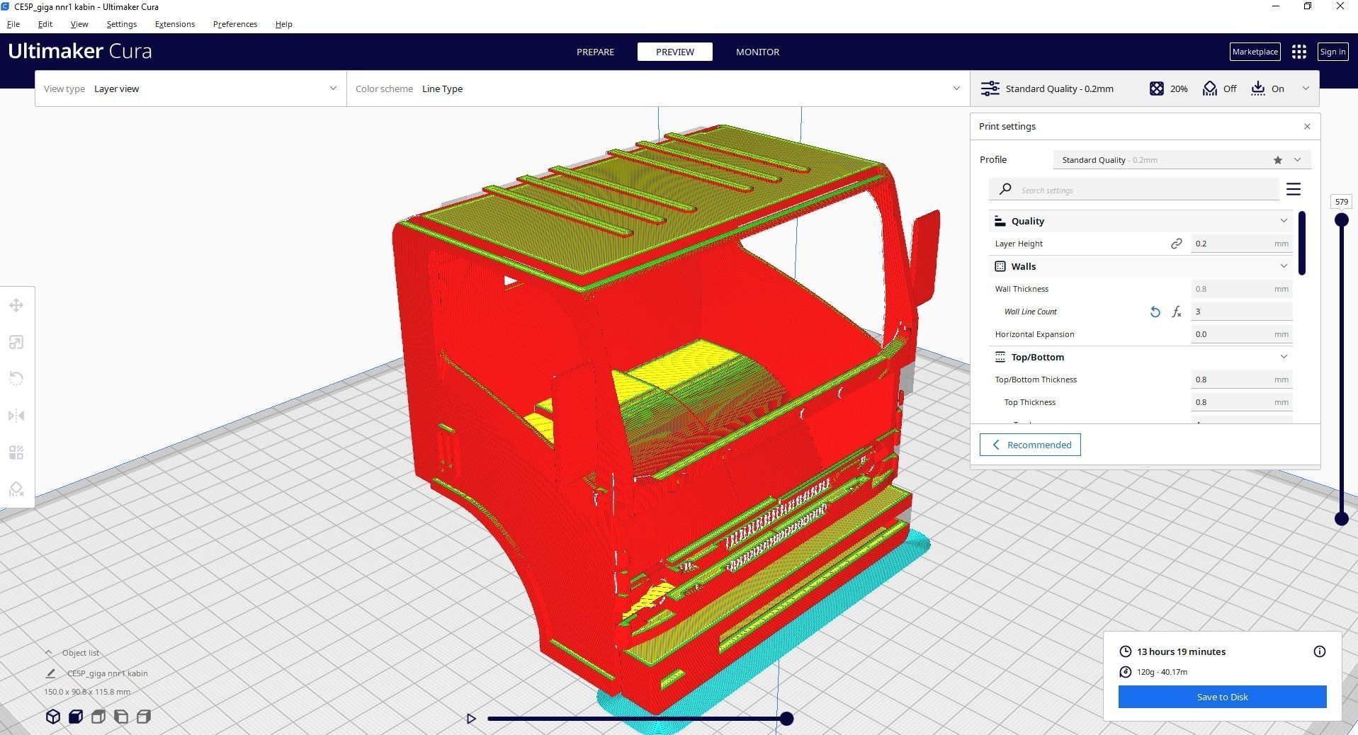 RC TRUCK KABIN ISUZU GIGA NMR 3D print model_5