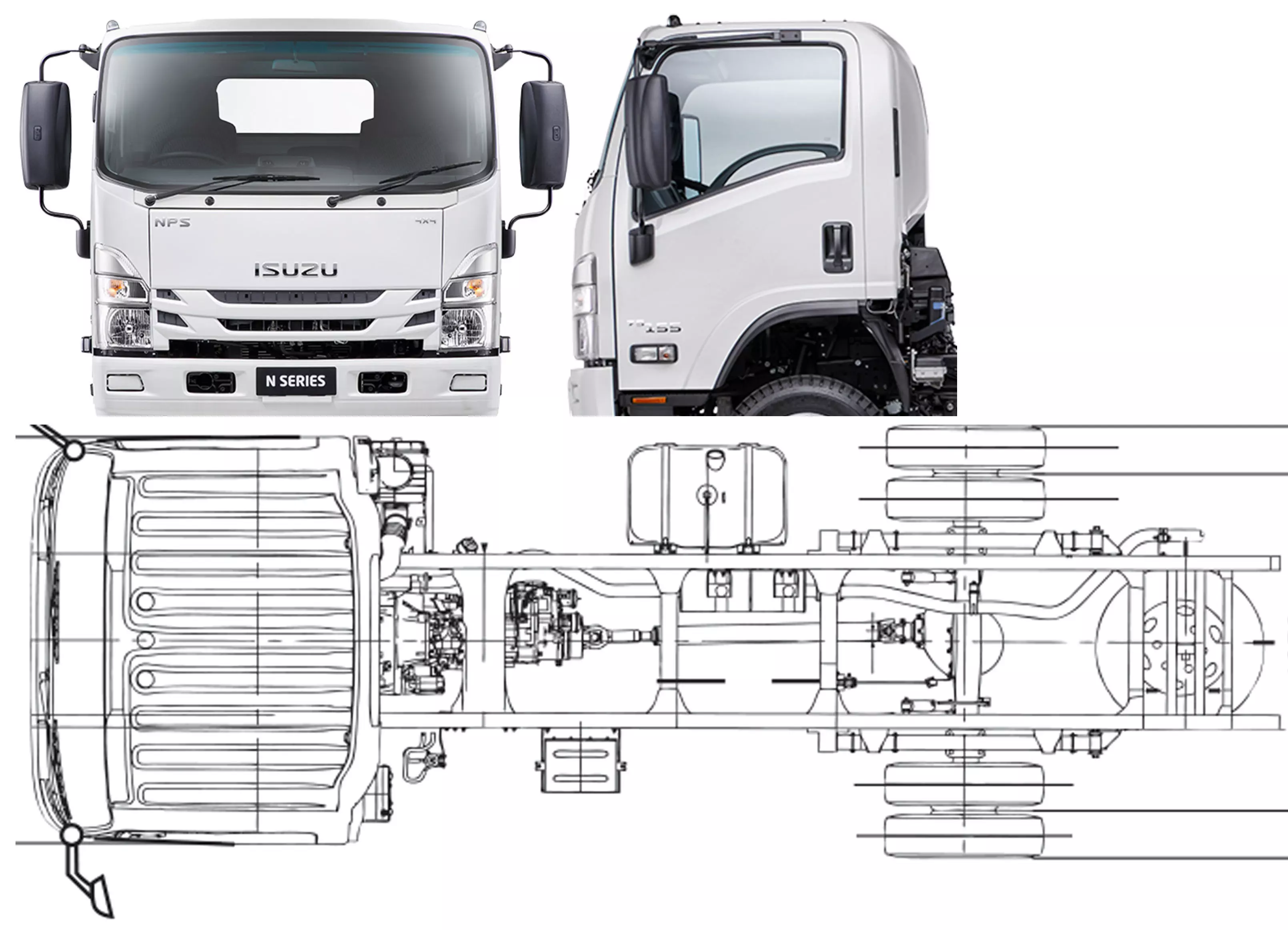 RC TRUCK KABIN ISUZU GIGA NMR 3D print model_0