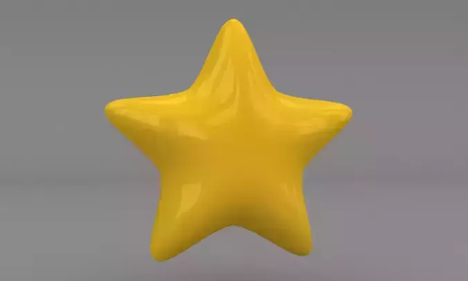 mimic the Super Star in Mario 3D model