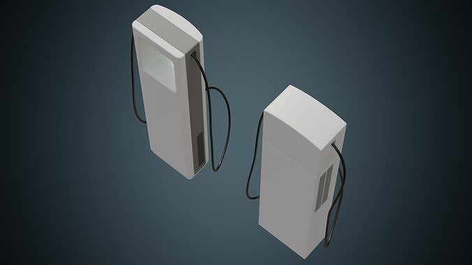 Electric Car Charger 1A Low-poly 3D model 3