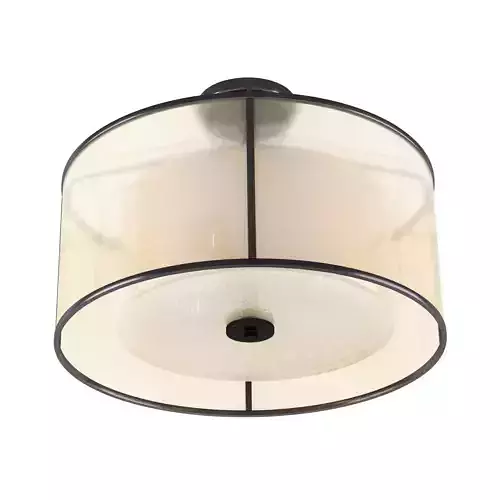 Brisco 3 Light Semi Flush Mount Low-poly 3D model