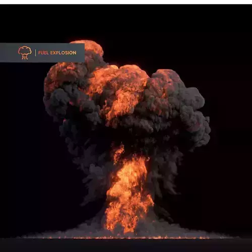 3D Gasoline Explosion 3D model