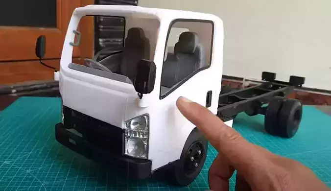 Isuzu truck RC Giga NMR STL 3D print model