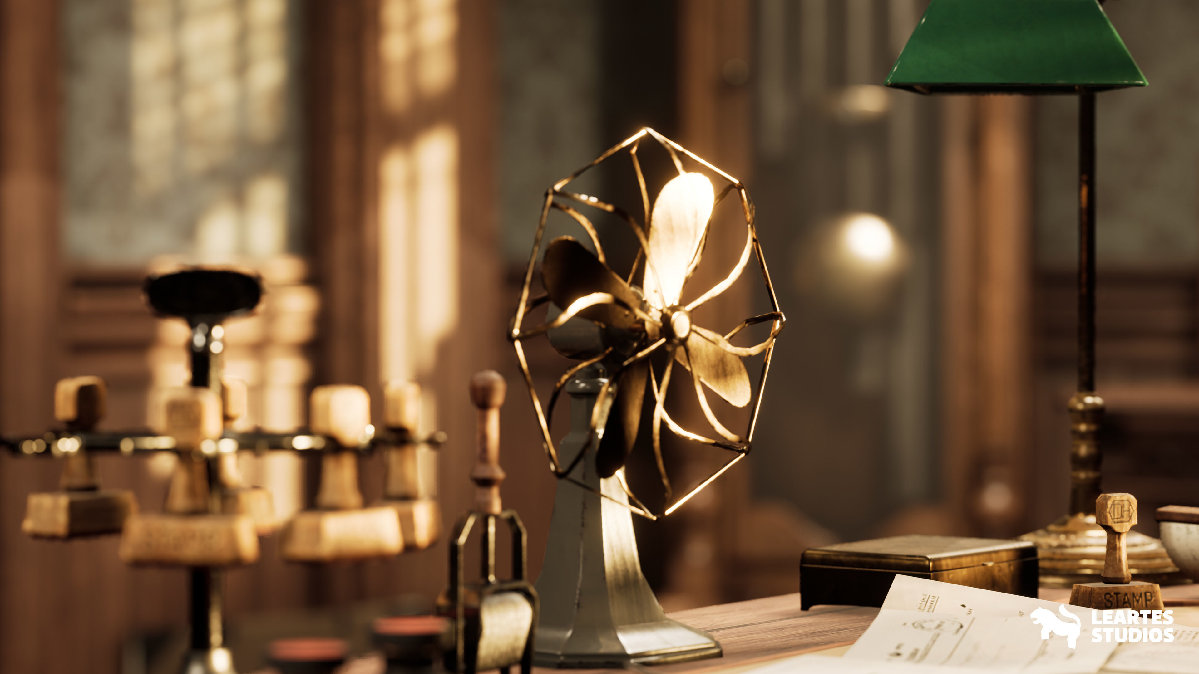 1900s Office  Low-poly 3D model_11