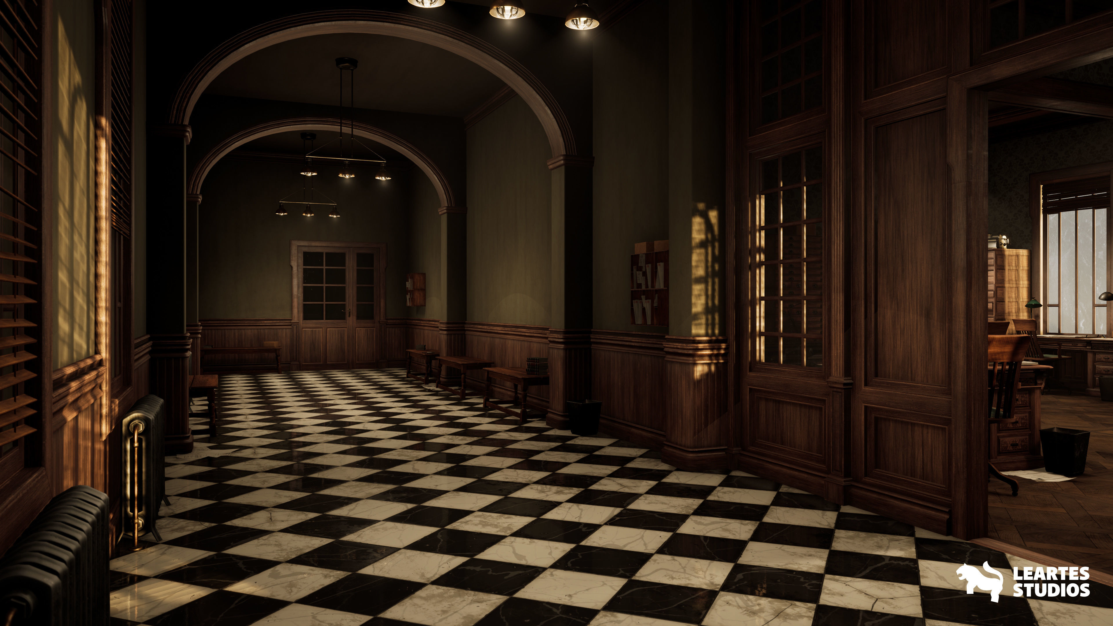 1900s Office  Low-poly 3D model_12