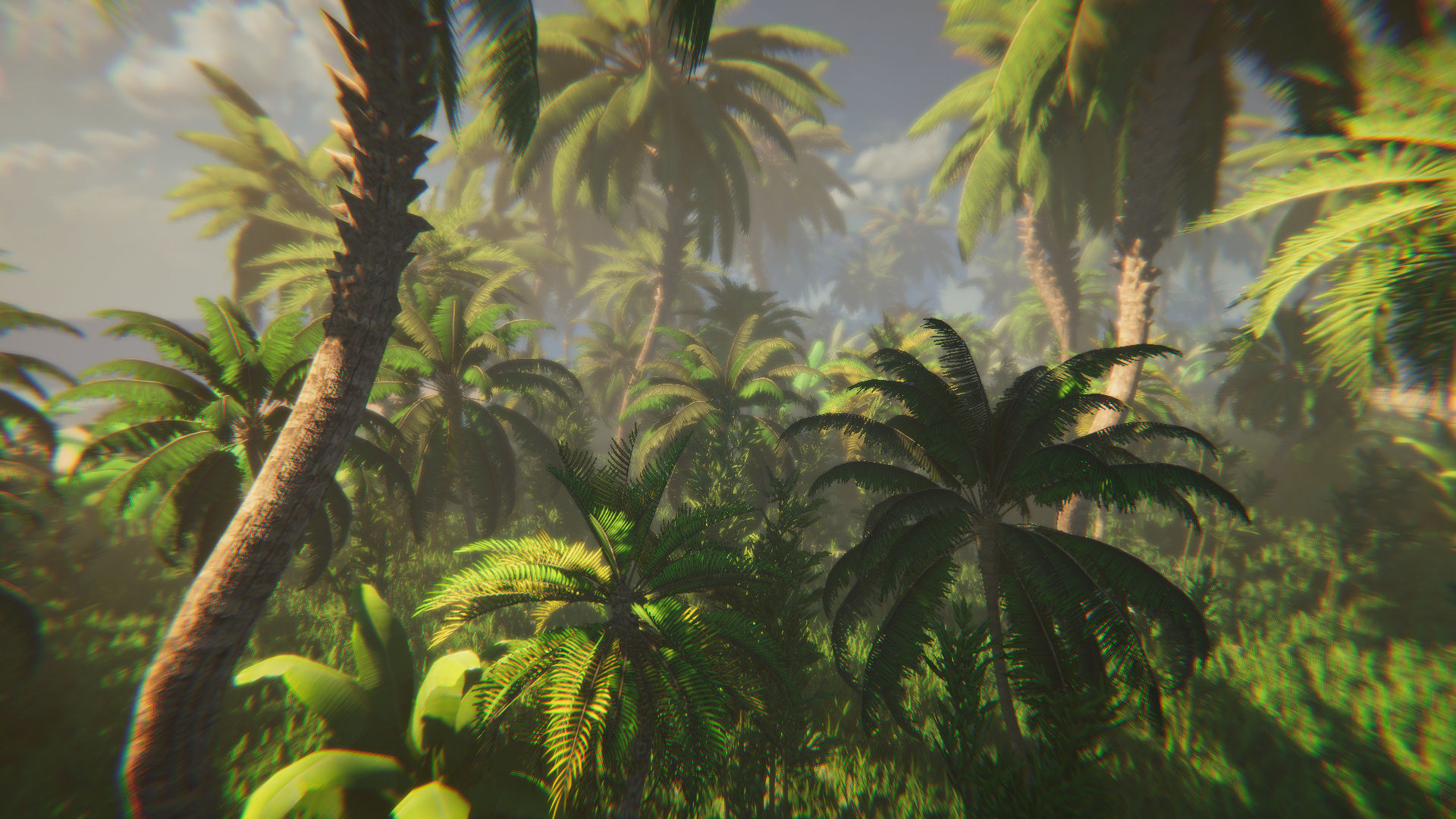 Tropical Island Vegetation Low-poly 3D model_3