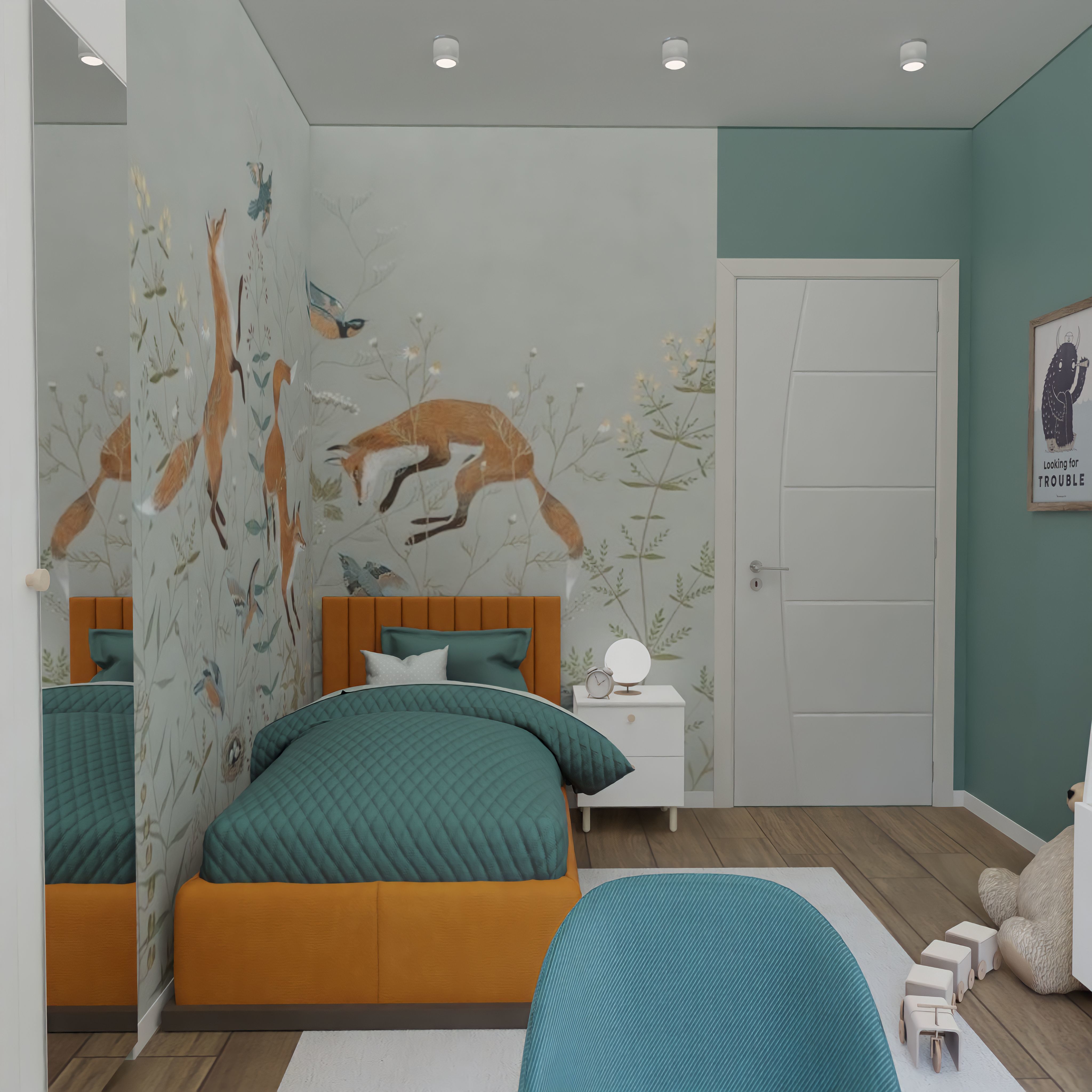 Kids Room 2 Blender Scene 3D model_2