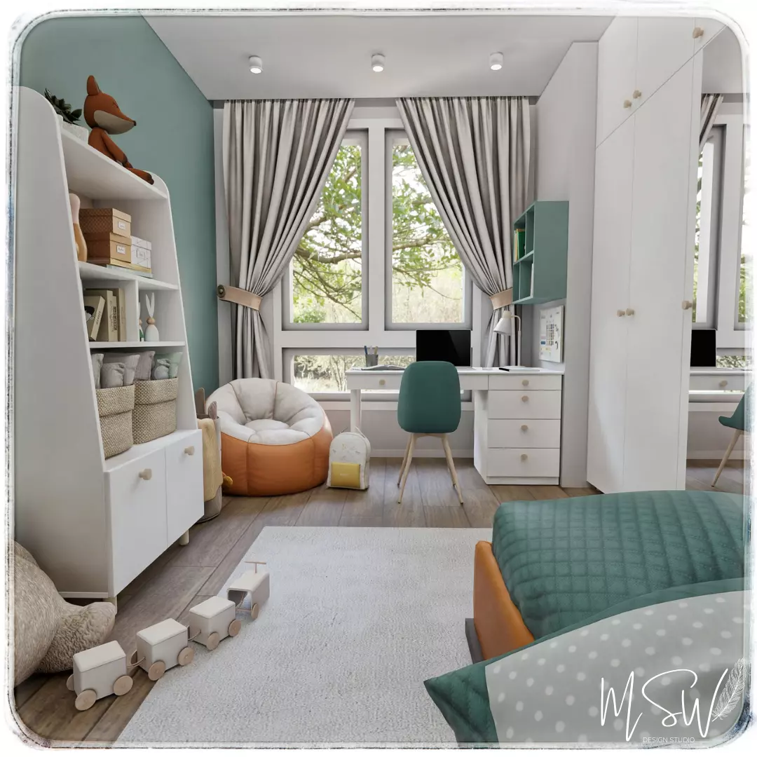 Kids Room 2 Blender Scene 3D model_0