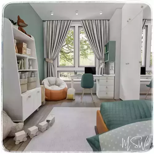 Kids Room 2 Blender Scene