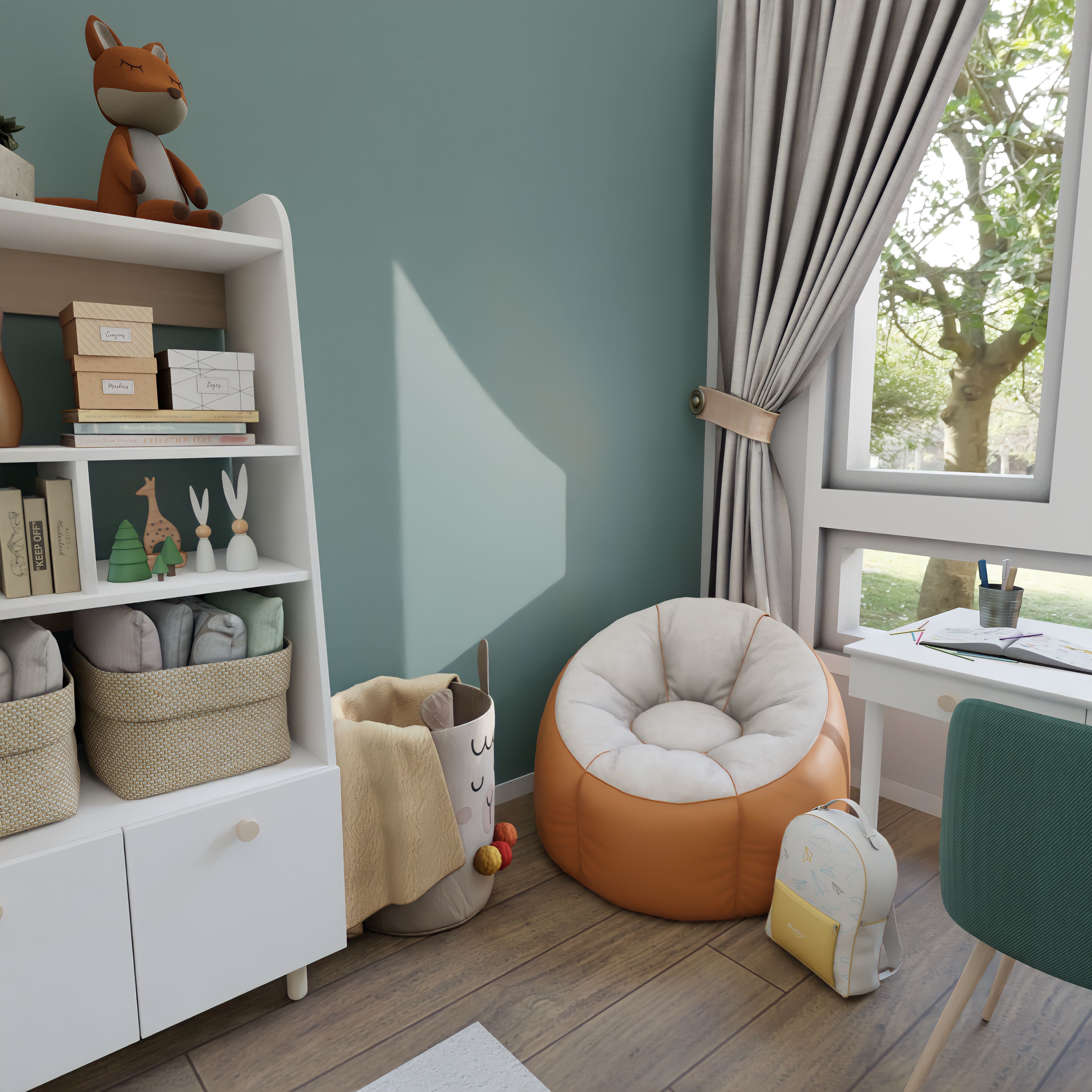 Kids Room 2 Blender Scene 3D model_7