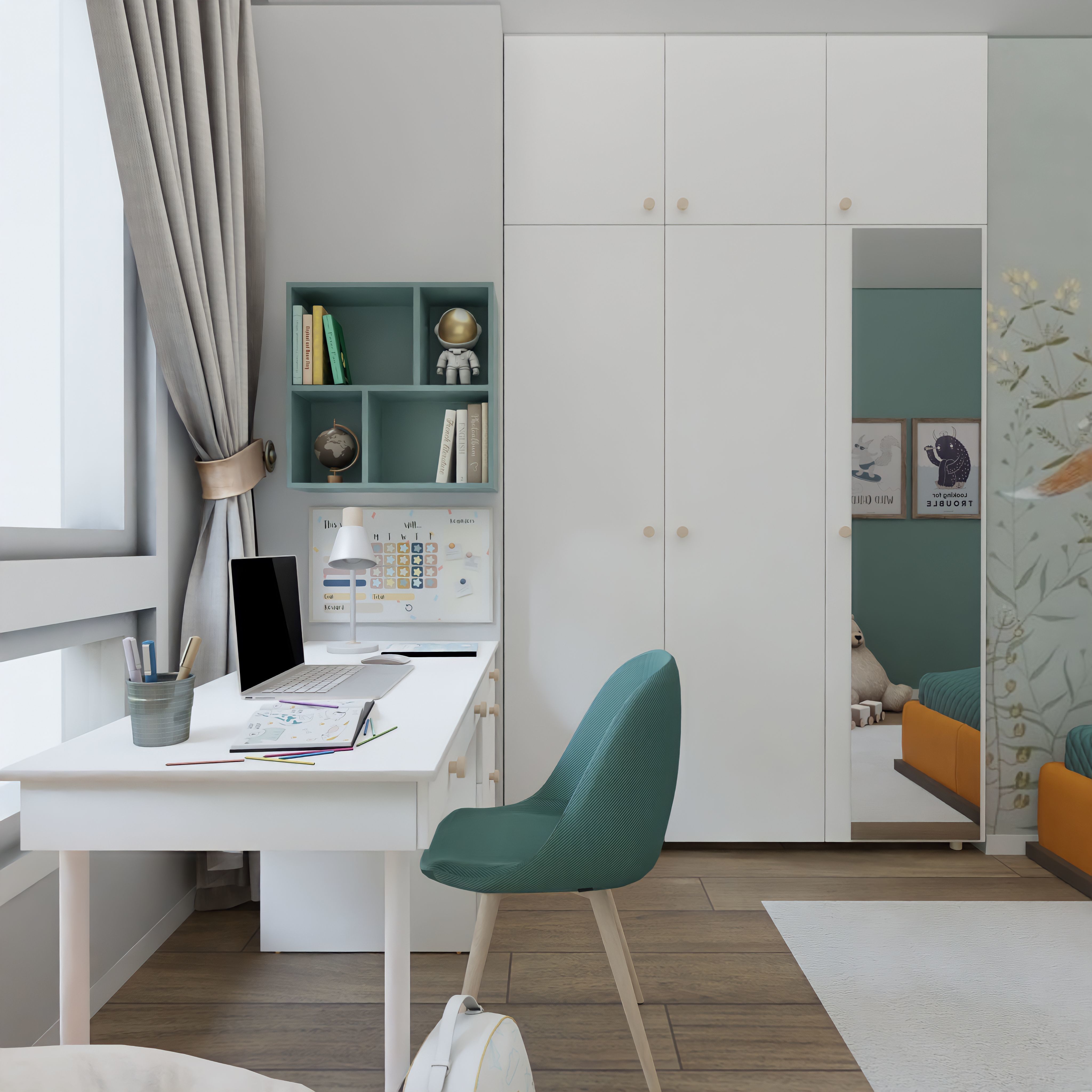 Kids Room 2 Blender Scene 3D model_4