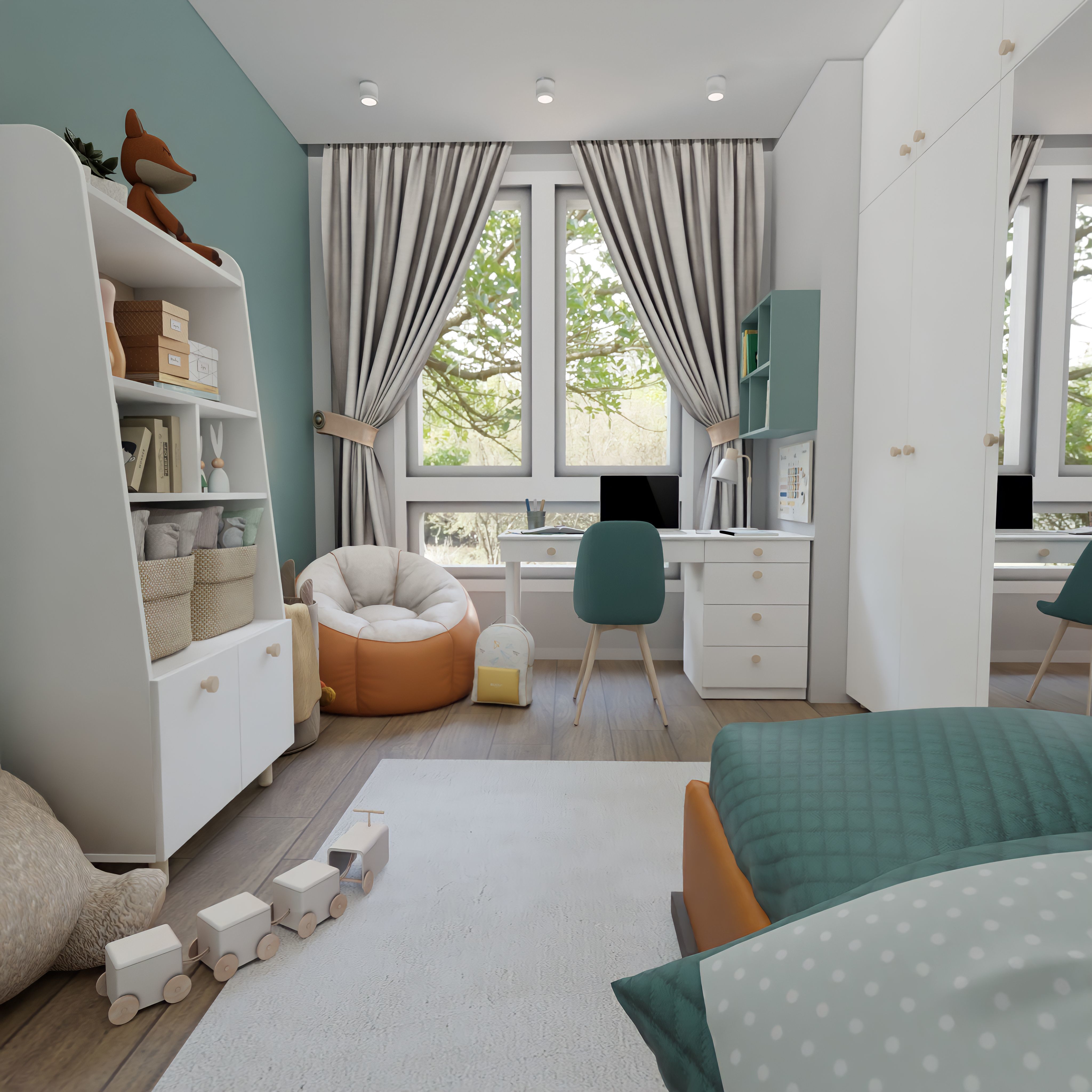 Kids Room 2 Blender Scene 3D model_1