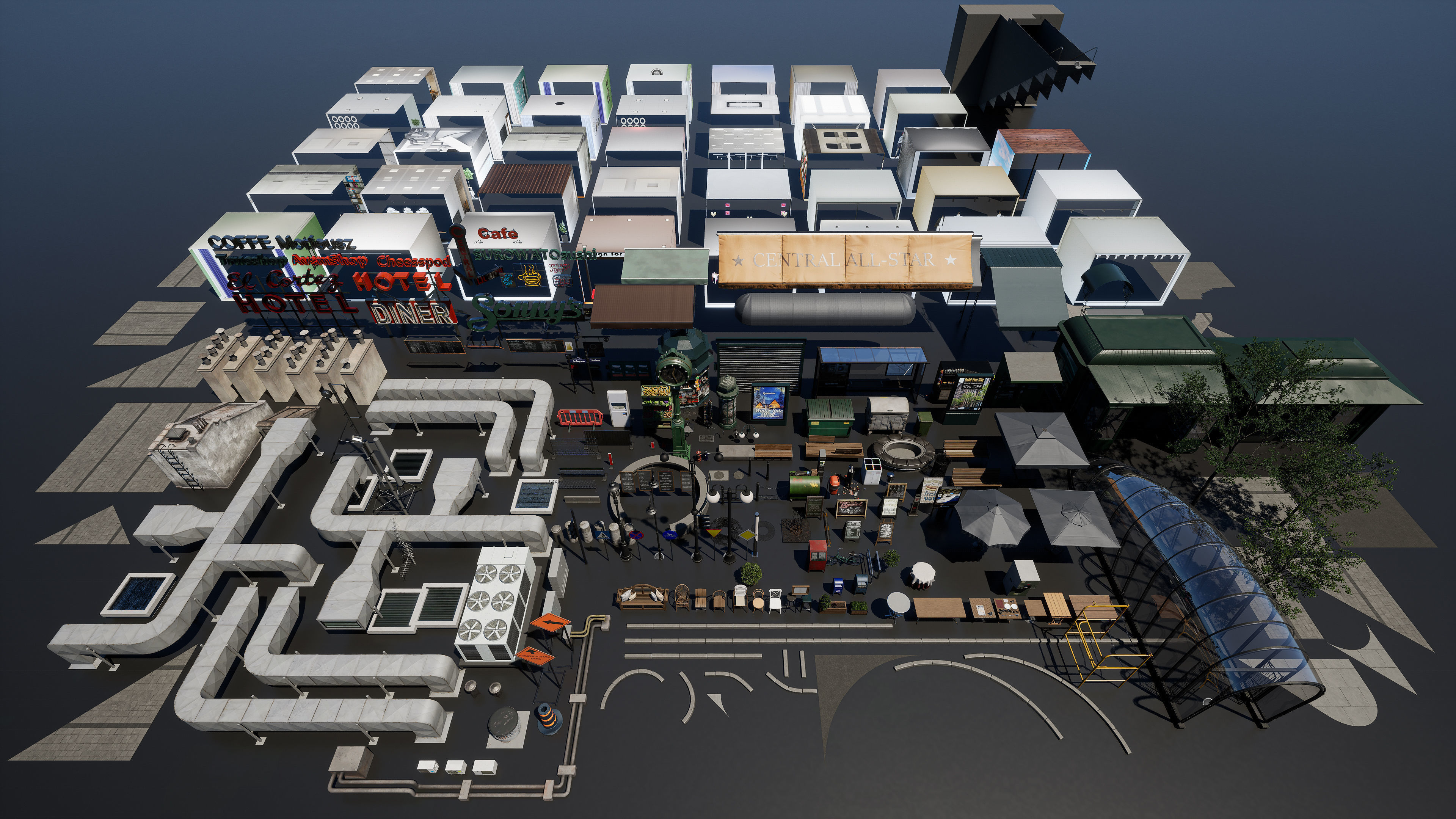 Archmodels for UE vol 8 - the whole city district 3D model_32