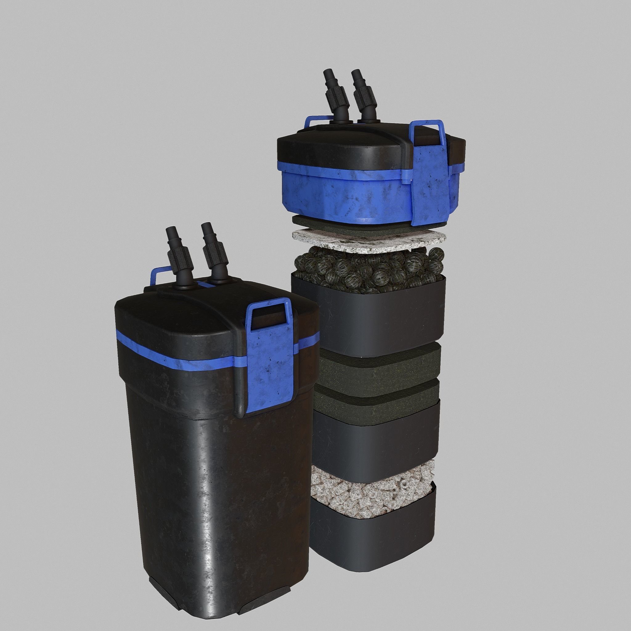 External filter 3D model_1
