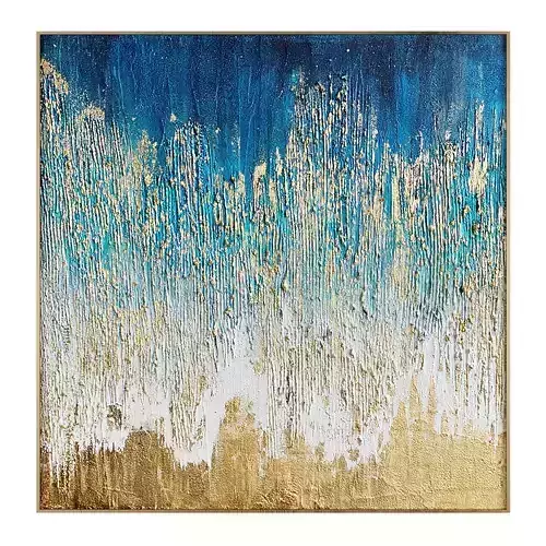 Art344 gold and abstract painting