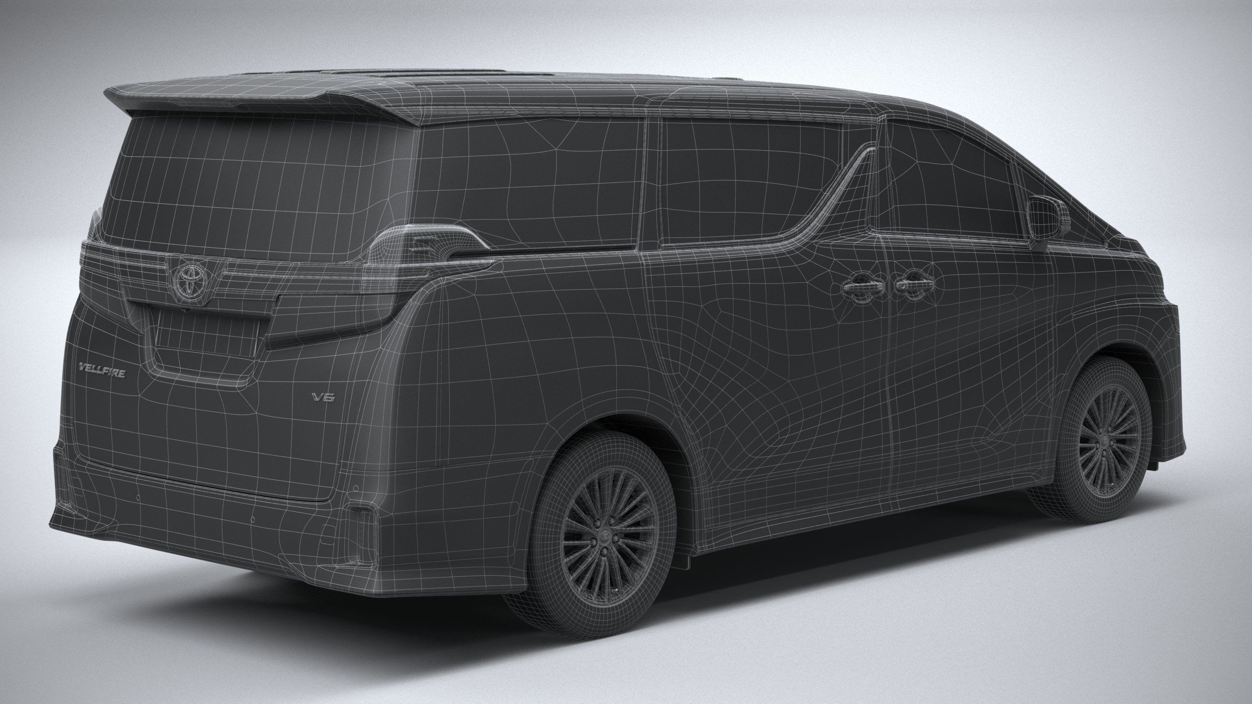 Toyota Vellfire 2023 3D model_29