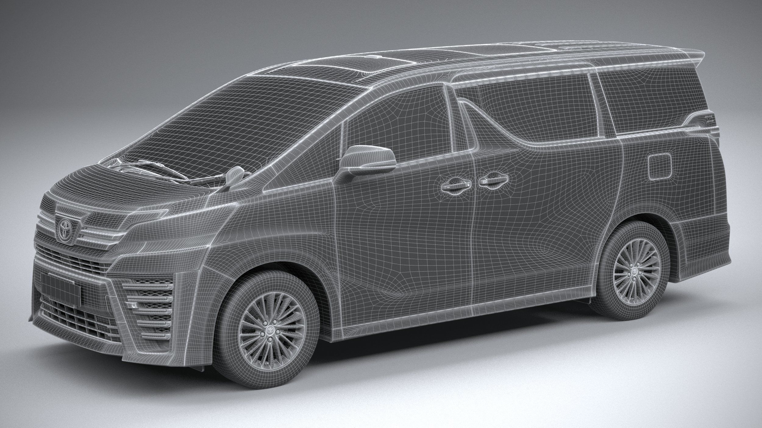 Toyota Vellfire 2023 3D model_26