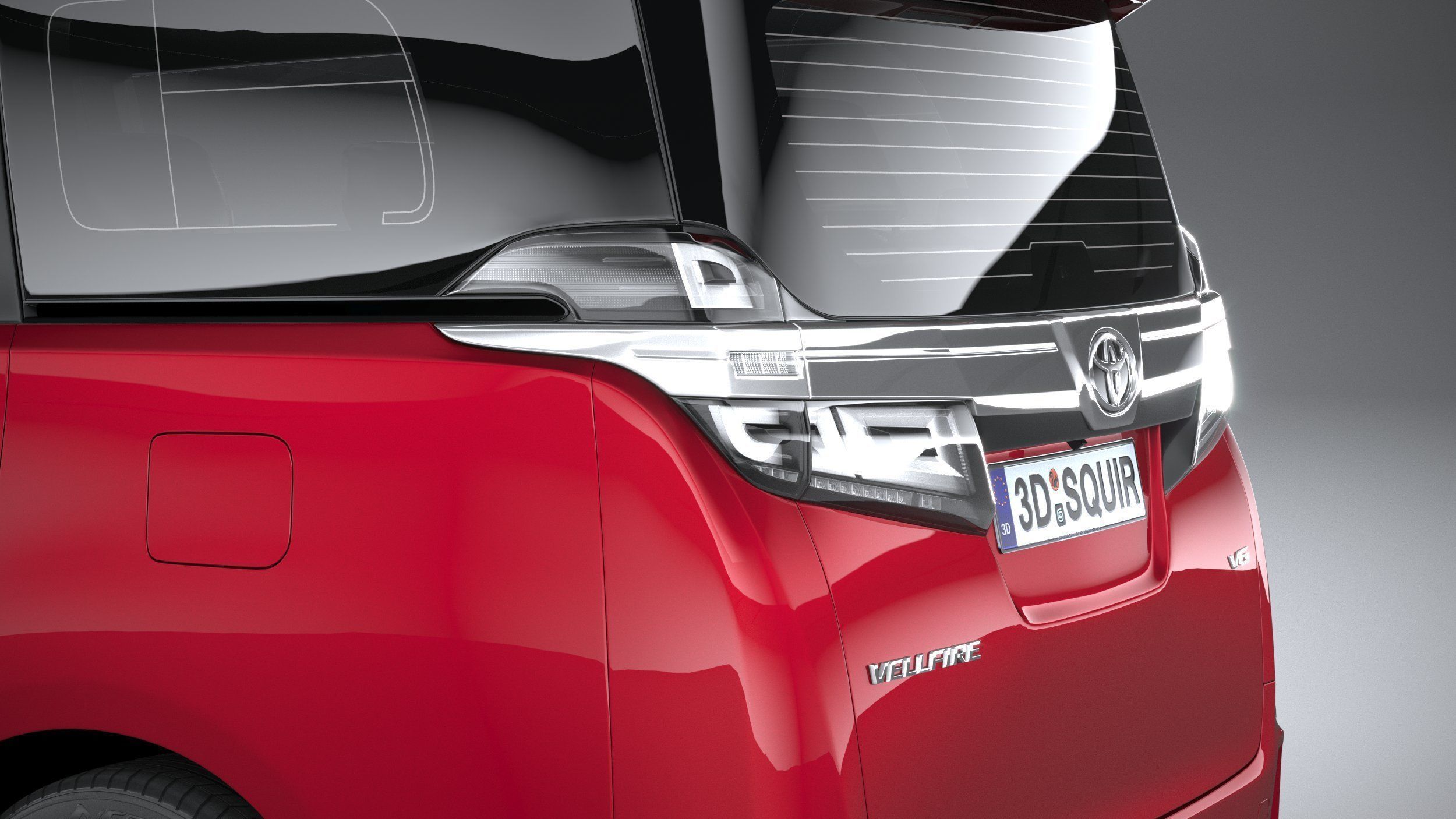 Toyota Vellfire 2023 3D model_6