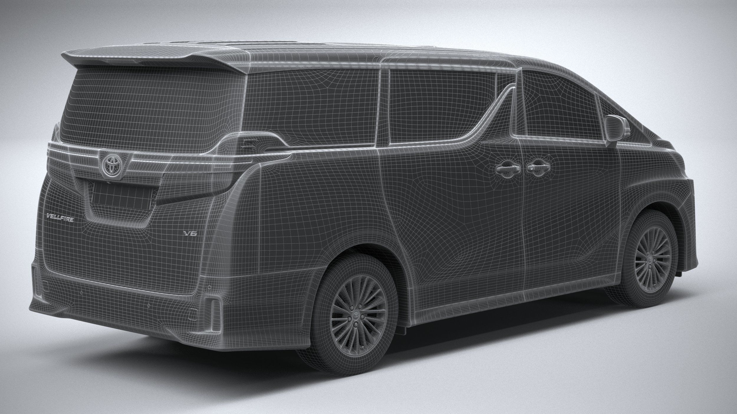 Toyota Vellfire 2023 3D model_27