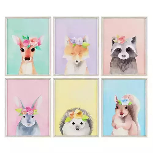 Art345 set of square frames