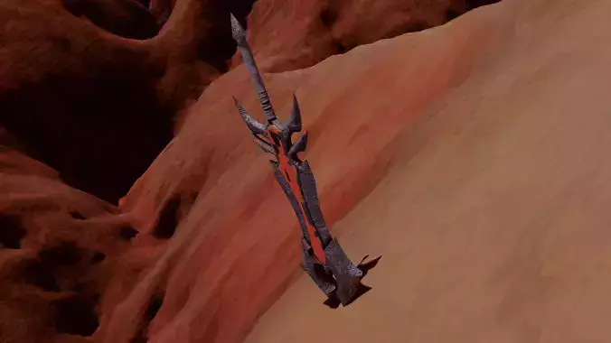 aatrox sword Low-poly 3D model