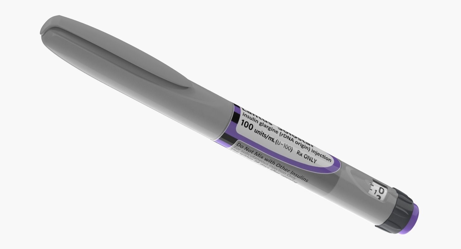 Insulin Syringe Pen Closed 3D model_4