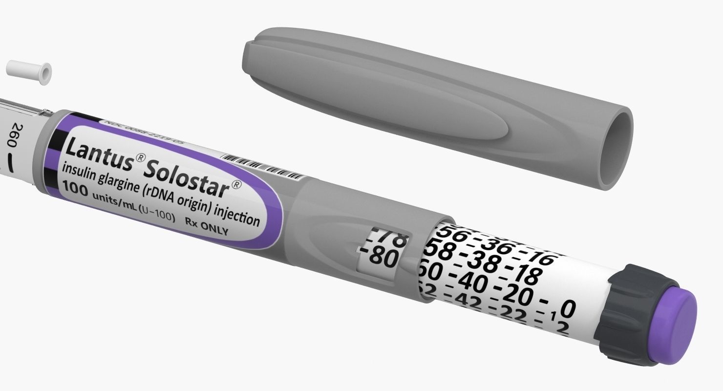 Insulin Syringe Pen Closed 3D model_6