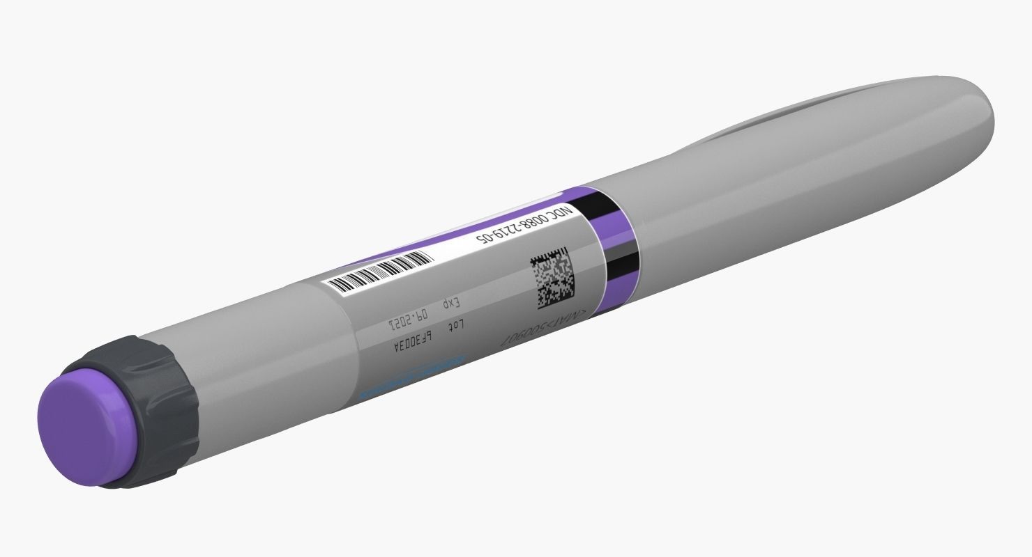 Insulin Syringe Pen Closed 3D model_3