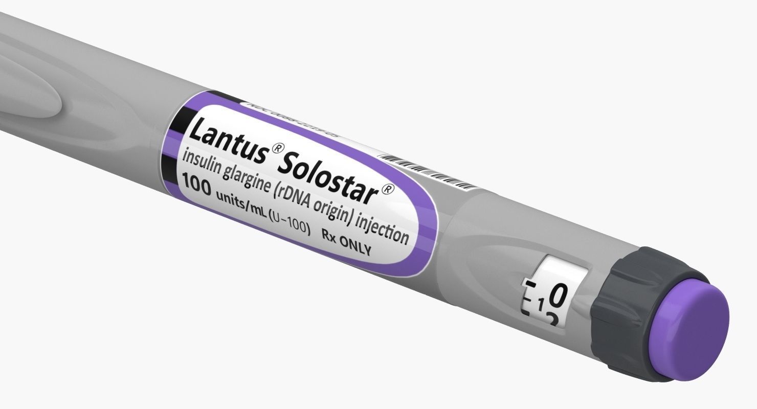 Insulin Syringe Pen Closed 3D model_8