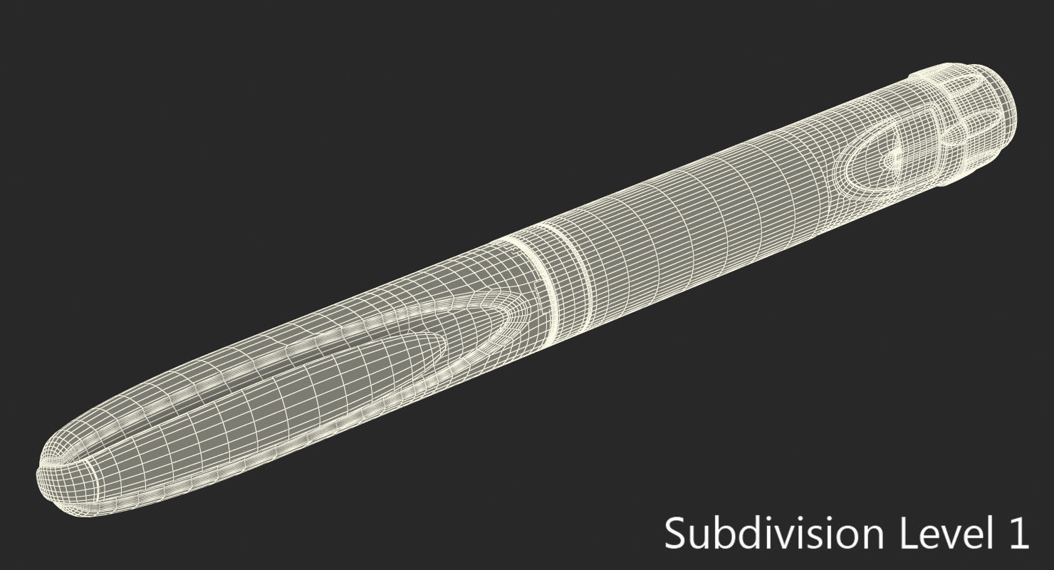 Insulin Syringe Pen Closed 3D model_10
