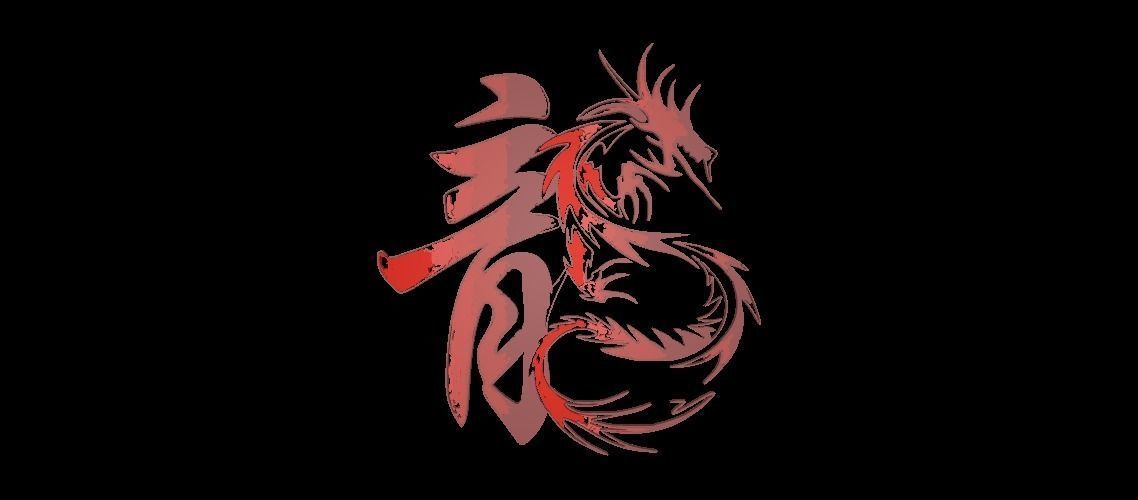 Dragon petterns 3D model_23