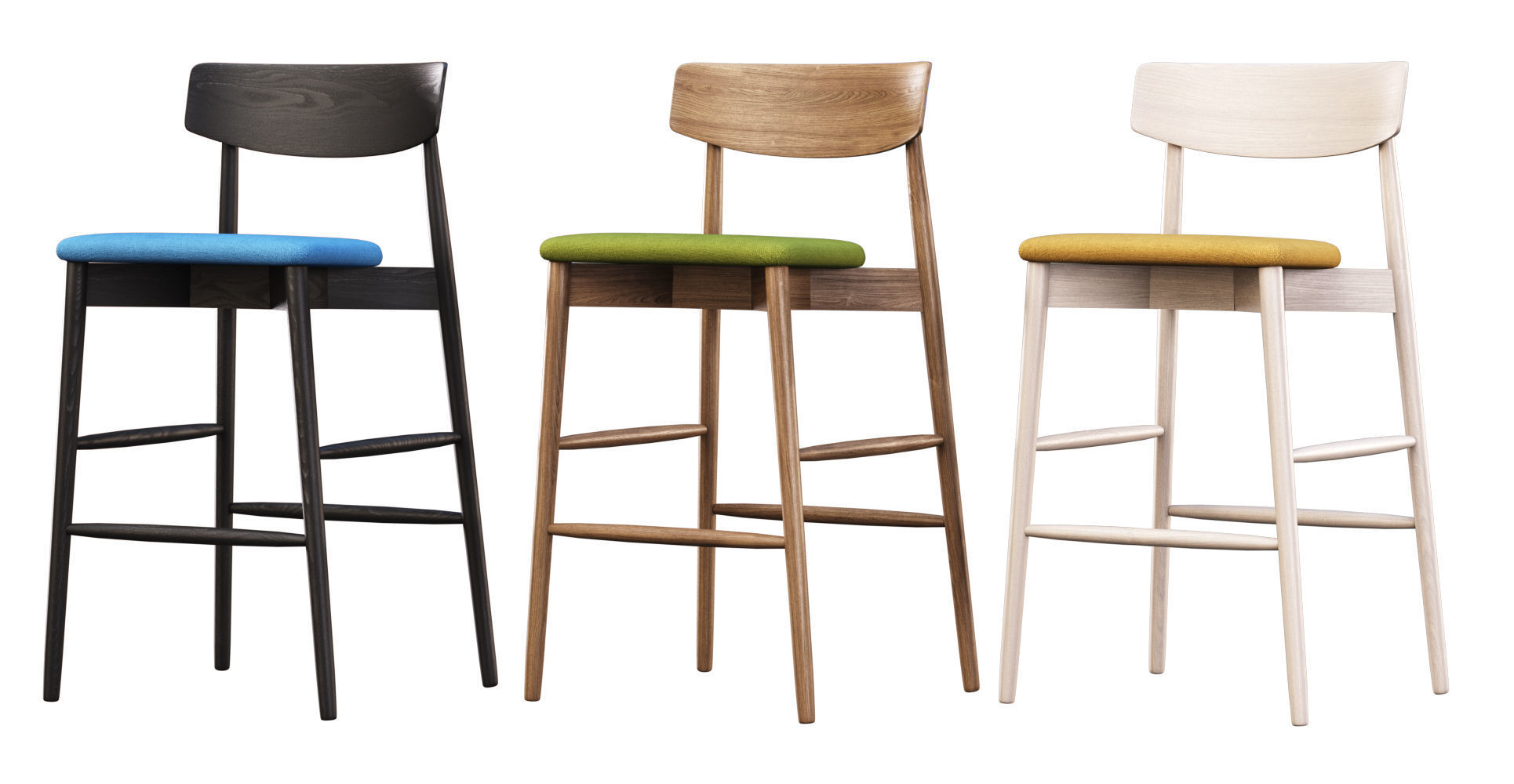 Miniforms Claretta Bar Stool  3D model_2