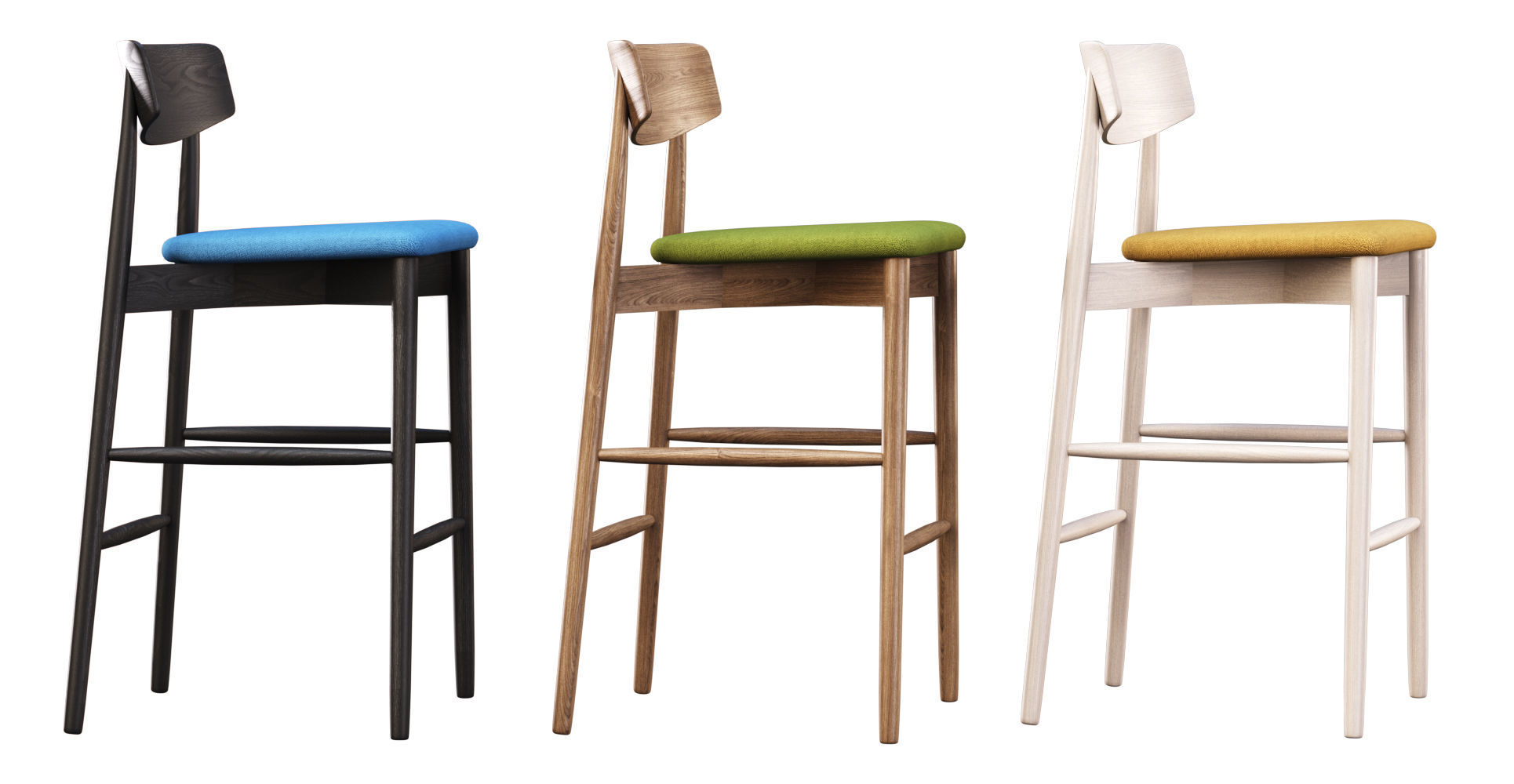 Miniforms Claretta Bar Stool  3D model_4