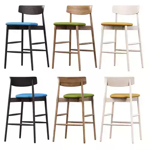 Miniforms Claretta Bar Stool  3D model