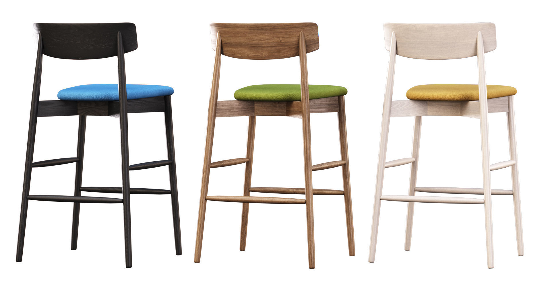 Miniforms Claretta Bar Stool  3D model_3