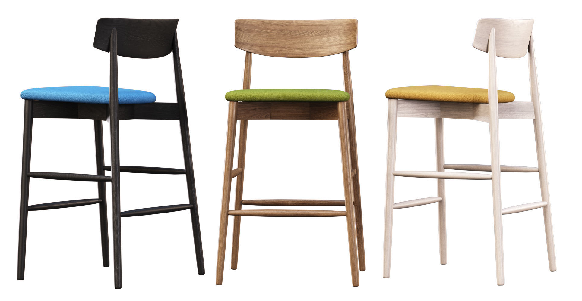Miniforms Claretta Bar Stool  3D model_1