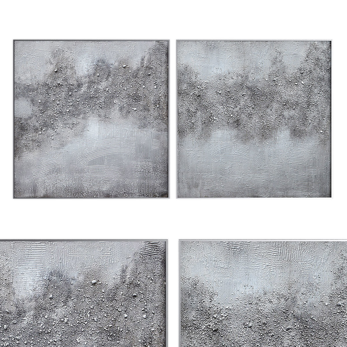 Pictures914 piece abstract canvas wall art set Low-poly 3D model_1