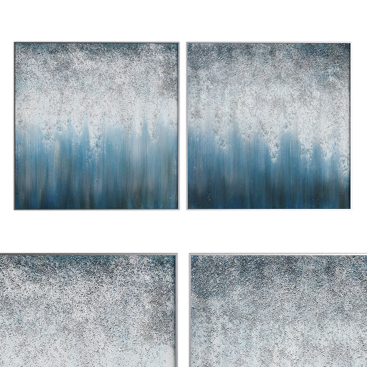 Pictures914 piece abstract canvas wall art set Low-poly 3D model_2